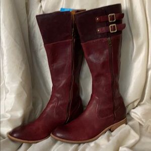 Kork-ease maroon riding boots
